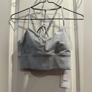 Alo Yoga, Heather Grey Alosoft Lavish bra, size small